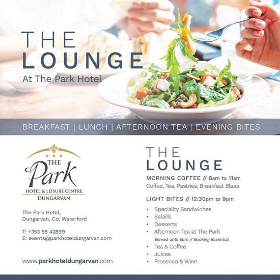 park hotel dungarvan lounge new food area