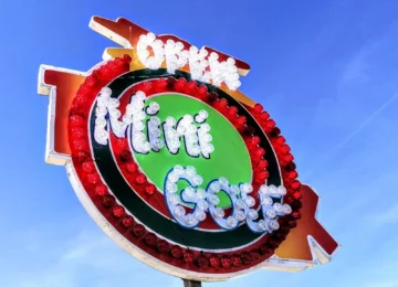 Mini Golf Sign from tramore amusement park